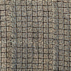 Pure Cotton Ajrak Black With Tribal Bindi Motif Hand Block Print Fabric