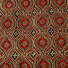Pure Cotton Ajrak Brown With Blobby Geometric Pattern Hand Block Print Fabric