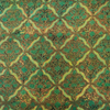 Pure Cotton Ajrak Dabu Soft Green Jaali Hand Block Print blouse Fabric ( 0.80 cm )