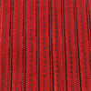 Pure Cotton Ajrak Madder With Tribal Stripes Motif Hand Block Print Fabric