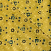 Pure Cotton Ajrak Sandy Brown With Warli Rangoli Hand Block Print Fabric