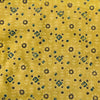 Pure Cotton Ajrak Sandy Brown With Warli Rangoli Hand Block Print Fabric