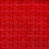 Pure Cotton Akola Dabu Pinkish Red Baby Elephant Hand Block Print Fabric (0.80 ) meter blouse piece