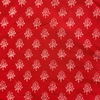 Pure Cotton Akola Dabu Pinkish Red Tiny Motifs Hand Block Print Blouse Piece Fabric ( 1 meter )