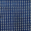 Pure Cotton Akola Indigo With Tiny Triangles Hand Block Print Fabric
