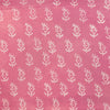 Pure Cotton Akola Pink With Kairi Motif Hand Block Print Blouse Piece Fabric (0.80 Meter)