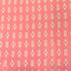 Pure Cotton Baby Pink With White Tiny Ikkat Pattern Screen Print Fabric