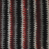 Pure Cotton Bagru Jahota With Grey Rust Black Double Zig Zag Stripes Hand Block Print Fabric