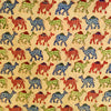 Pure Cotton Beige Jaipuri With Red Blue And Green Camel Hand Block Print