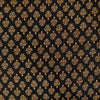 Pure Cotton Black Ajrak Kaatha With Maroon Tiny Motif Hand Block Print Blouse Fabric ( 1 Meter )