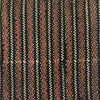 Pure Cotton Black Ajrak With Warli Stripes Hand Block Print Blouse Fabric ( 90 Cm)