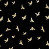 Pure Cotton Black And White With Bird Shadow Hand Block Print Fabric