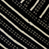Pure Cotton Black And White With Lines And Dots Stripes Hand Block Print Fabric