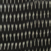 Pure Cotton Black Ikkat With Tiny Grey Ikkat Weaves Woven Fabric