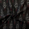 Pure Cotton Black Mercerised Ikkat With Tree Weaves Handwoven Fabric