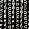 Pure Cotton Black With White Diamond And Fish Bone Stripes Hand Block Print Fabric