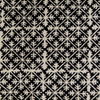 Pure Cotton Black With White Geometric Hand Block Print Fabric