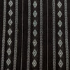 Pure Cotton Black With White Tribal Weaves Handloom Fabric
