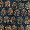Pure Cotton Blue Ajrak With Intricate Motif Hand Block Print Fabric