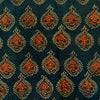 Pure Cotton Blue Ajrak With Maroon Intricate Ajrak Motif Hand Block Print Fabrica