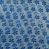 Pure Cotton Blue Jaipuri With Dahlia Hand Block Print Blouse Fabric (1Meter)