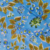 Pure Cotton Blue  Jaipuri With Fruits Hand Block Print Fabric