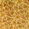 Pure Cotton Brown Mustard Vanaspati With Marrigold Jaal Hand Block Print Fabric