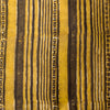 Pure Cotton Dabu Ajrak Mustard Tribal Stripes Hand Block Print Fabric