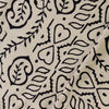 Pure Cotton Dabu Bagru With Tribal Motifs Hand Block Print Fabric