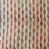 Pure Cotton Dabu Beige With Tribal Black And Maroon Stripes Hand Block Print Fabric