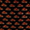 Pure Cotton Dabu Black With Rust Car Hand Block Print Blouse Fabric ( 1.30 Meters)
