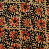 Pure Cotton Dabu Brown With Rust Jaal Hand Block Print Fabric