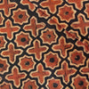 Pure Cotton Dabu Brown With Rust Star Motifs Hand Block Print Fabric