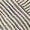 Pure Cotton Dabu Cream And Blue Stripes Hand Block Print Fabric