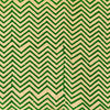 Pure Cotton Dabu Cream And Green Zig Zag Hand Block Print Fabric