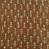 Pure Cotton Dabu Dark Mustard With Grass Hand Block Print Fabric