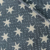 Pure Cotton Dabu Grey With Stars Hand Block Print Fabric