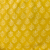 Pure Cotton Dabu Hot Discharge With Cream Ferns Hand Block Print Fabric