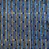 Pure Cotton Dabu Indigo With Maze Stripes Hand Block Print Fabric