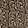 Pure Cotton Dabu Jahota Black With Cream Floral Jaal Hand Block Print Fabric