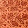 Pure Cotton Dabu Jahota Brown With Poppy Jaal Hand Block Print Fabric