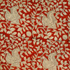 Pure Cotton Dabu Jahota Rust With Peacock On A Tree Hand Block Print Fabric