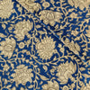 Pure Cotton Dabu Jahota With Beige Flower Hand Block Print Blouse Fabric (90 Cm)