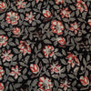 Pure Cotton Dabu Jahota With Black  With Grey Jaal Hand Block Print Fabric