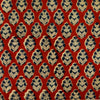Pure Cotton Dabu Jahota With Blue Flower Plant Motif Hand Block Print Fabric