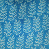 Pure Cotton Dabu Kaatha Light Blue With Cream Leafy Twigs Hand Block Print Fabric