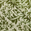 Pure Cotton Dabu Kaatha With Mehendi Green Jaal Hand Block Print Fabric