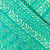 Pure Cotton Dabu Light Blue With Multi Pattern Stripes Hand Block Print Fabric