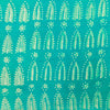 Pure Cotton Dabu Light Blue With Tribal Motifs Hand Block Print Fabric