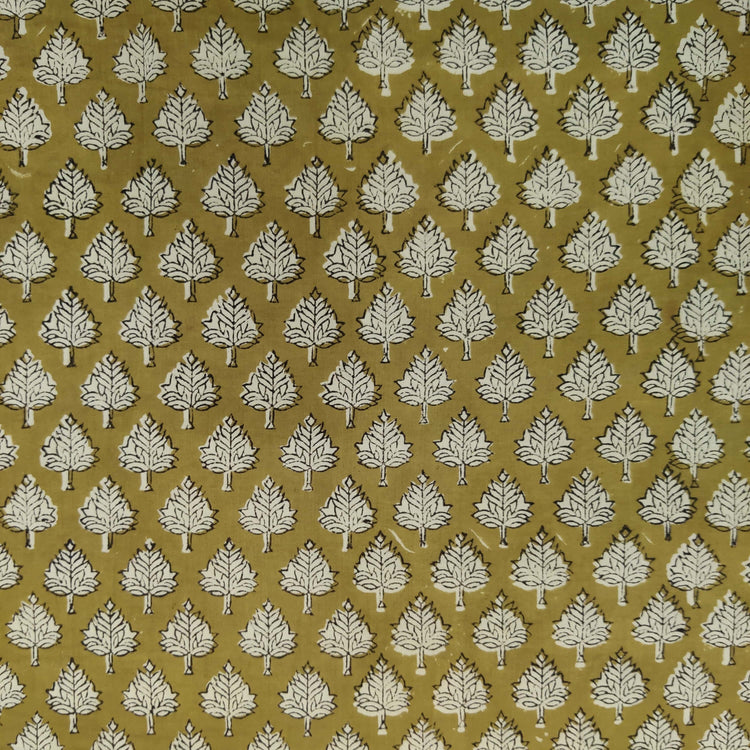 Mustard Dabu Print Dress main image 0